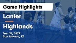 Lanier  vs Highlands  Game Highlights - Jan. 31, 2023