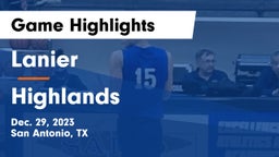 Lanier  vs Highlands  Game Highlights - Dec. 29, 2023