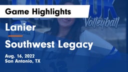 Lanier  vs Southwest Legacy  Game Highlights - Aug. 16, 2022