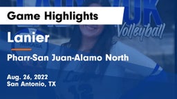 Lanier  vs Pharr-San Juan-Alamo North  Game Highlights - Aug. 26, 2022