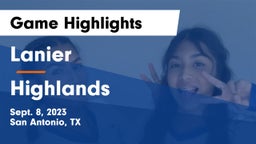 Lanier  vs Highlands  Game Highlights - Sept. 8, 2023