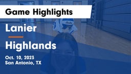 Lanier  vs Highlands  Game Highlights - Oct. 10, 2023