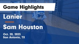 Lanier  vs Sam Houston  Game Highlights - Oct. 20, 2023