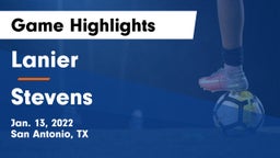 Lanier  vs Stevens  Game Highlights - Jan. 13, 2022