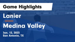 Lanier  vs Medina Valley  Game Highlights - Jan. 12, 2023