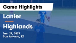 Lanier  vs Highlands  Game Highlights - Jan. 27, 2023