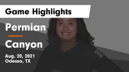 Permian  vs Canyon  Game Highlights - Aug. 20, 2021