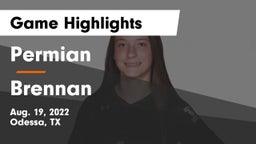 Permian  vs Brennan  Game Highlights - Aug. 19, 2022