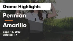 Permian  vs Amarillo  Game Highlights - Sept. 13, 2022