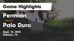 Permian  vs Palo Duro  Game Highlights - Sept. 15, 2023