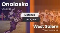 Matchup: Onalaska  vs. West Salem  2019