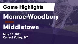 Monroe-Woodbury  vs Middletown  Game Highlights - May 12, 2021