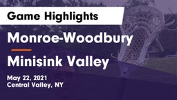 Monroe-Woodbury  vs Minisink Valley  Game Highlights - May 22, 2021