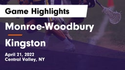 Monroe-Woodbury  vs Kingston Game Highlights - April 21, 2022