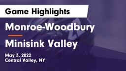 Monroe-Woodbury  vs Minisink Valley  Game Highlights - May 3, 2022