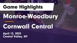 Monroe-Woodbury  vs Cornwall Central  Game Highlights - April 12, 2023