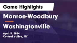 Monroe-Woodbury  vs Washingtonville  Game Highlights - April 5, 2024