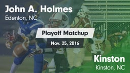 Matchup: John A. Holmes High vs. Kinston  2016