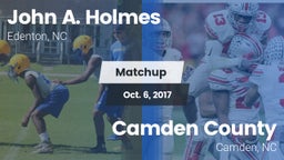 Matchup: John A. Holmes High vs. Camden County  2017
