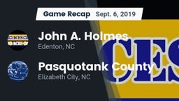 Recap: John A. Holmes  vs. Pasquotank County  2019