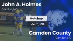 Matchup: John A. Holmes High vs. Camden County  2019