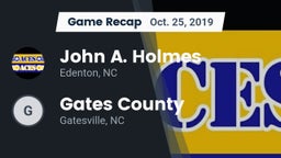 Recap: John A. Holmes  vs. Gates County  2019
