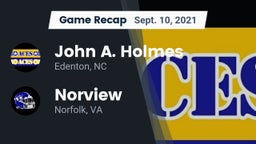 Recap: John A. Holmes  vs. Norview  2021