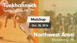 Matchup: Tunkhannock High vs. Northwest Area  2016