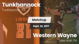 Matchup: Tunkhannock High vs. Western Wayne  2017