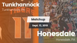 Matchup: Tunkhannock High vs. Honesdale  2019