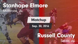 Matchup: Stanhope Elmore vs. Russell County  2016