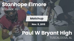Matchup: Stanhope Elmore vs. Paul W Bryant High 2019