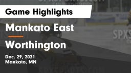 Mankato East  vs Worthington  Game Highlights - Dec. 29, 2021