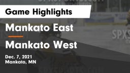 Mankato East  vs Mankato West  Game Highlights - Dec. 7, 2021