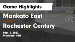 Mankato East  vs Rochester Century  Game Highlights - Feb. 3, 2022