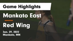 Mankato East  vs Red Wing  Game Highlights - Jan. 29, 2022