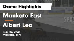 Mankato East  vs Albert Lea  Game Highlights - Feb. 25, 2022