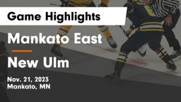 Mankato East  vs New Ulm  Game Highlights - Nov. 21, 2023