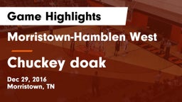 Morristown-Hamblen West  vs Chuckey doak Game Highlights - Dec 29, 2016