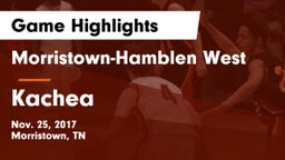 Morristown-Hamblen West  vs Kachea Game Highlights - Nov. 25, 2017