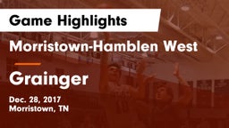 Morristown-Hamblen West  vs Grainger  Game Highlights - Dec. 28, 2017