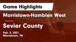 Morristown-Hamblen West  vs Sevier County  Game Highlights - Feb. 5, 2021