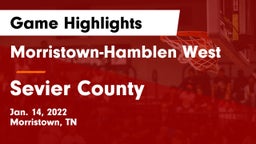 Morristown-Hamblen West  vs Sevier County  Game Highlights - Jan. 14, 2022