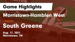 Morristown-Hamblen West  vs South Greene Game Highlights - Aug. 17, 2021