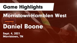 Morristown-Hamblen West  vs Daniel Boone  Game Highlights - Sept. 4, 2021