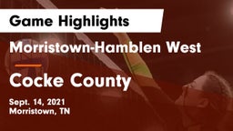 Morristown-Hamblen West  vs Cocke County  Game Highlights - Sept. 14, 2021