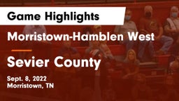 Morristown-Hamblen West  vs Sevier County  Game Highlights - Sept. 8, 2022