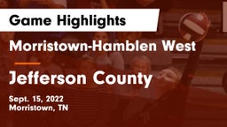 Morristown-Hamblen West  vs Jefferson County  Game Highlights - Sept. 15, 2022