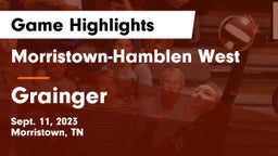 Morristown-Hamblen West  vs Grainger  Game Highlights - Sept. 11, 2023