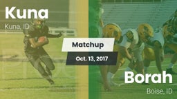 Matchup: Kuna  vs. Borah  2017